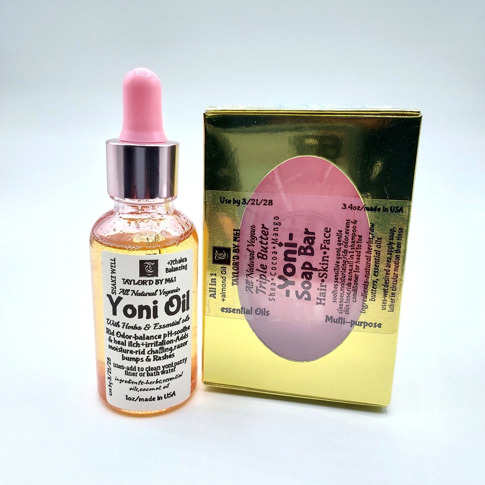 Moisturizing YONI Care Set With  Yoni Soap + Herbal Yoni Oil